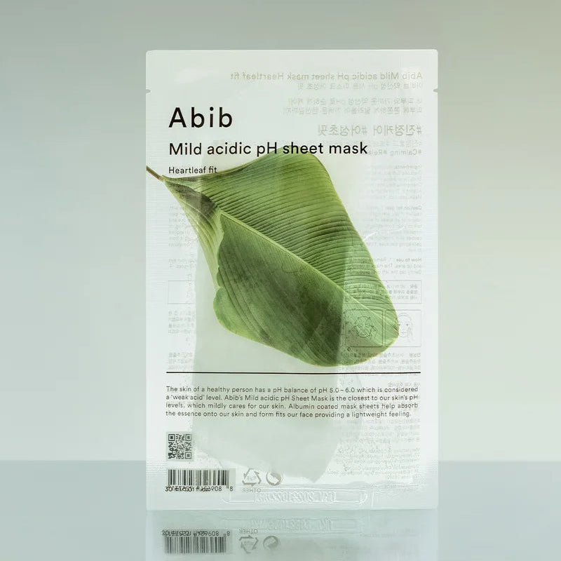 Abib Mild Acidic pH Sheet Mask Heartleaf Fit