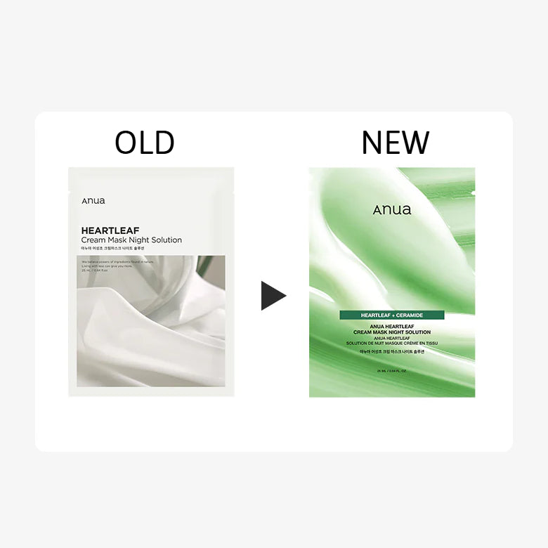Anua Hearleaf Cream Sheet Mask Night Solution