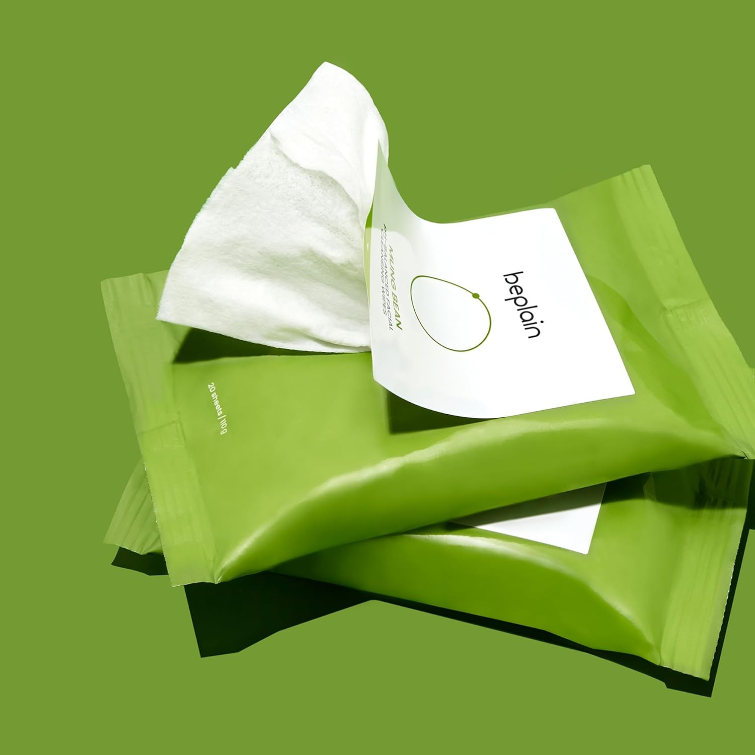 Beplain Mung Bean pH-Balanced Facial Cleansing Wipes