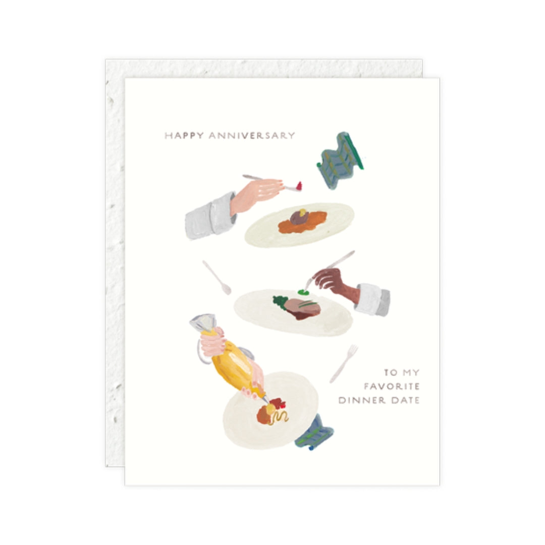 Dinner Date - Anniversary Card