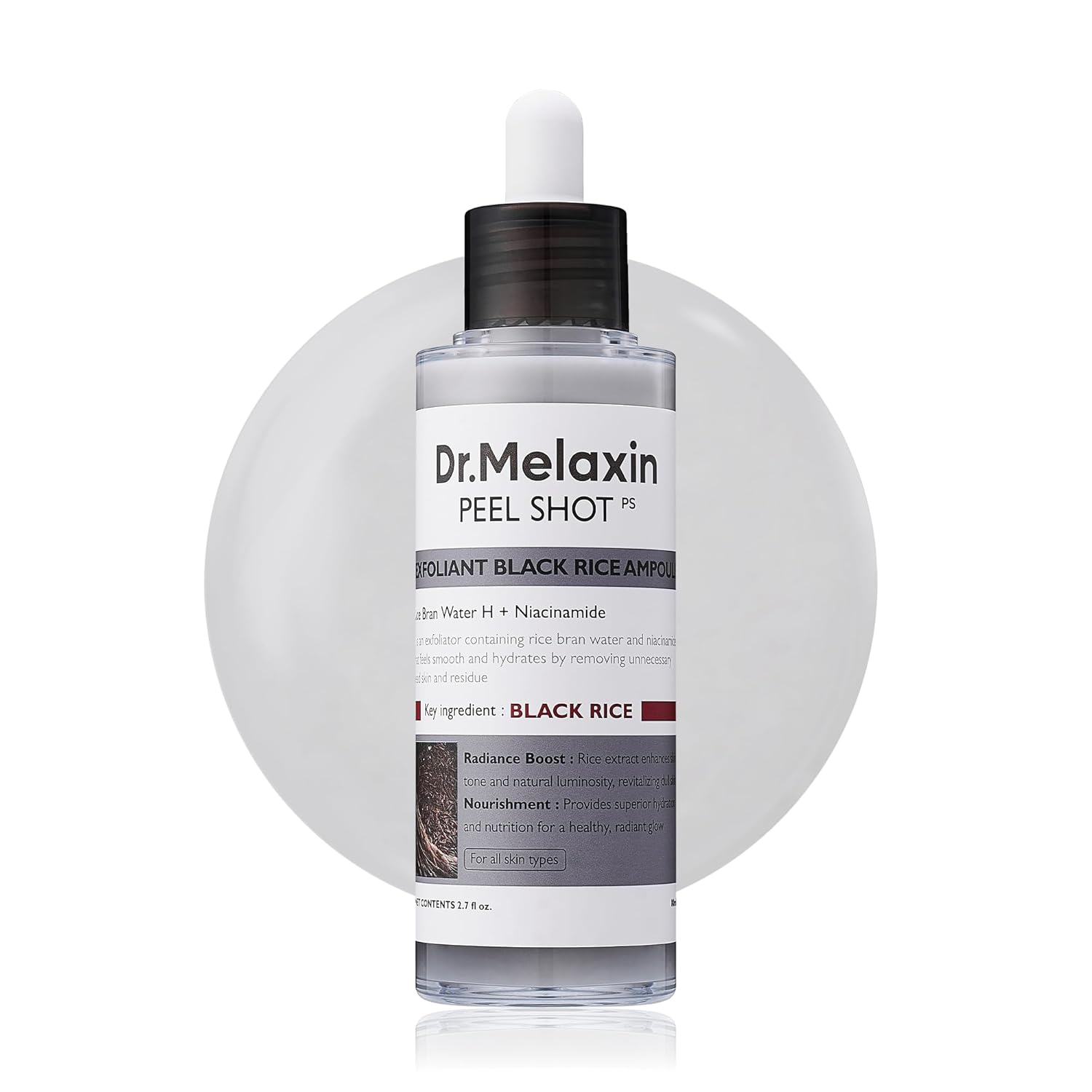 Dr. Melaxin Peel Shot Exfoliating Black Rice Ampoule