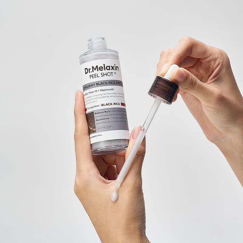 Dr. Melaxin Peel Shot Exfoliating Black Rice Ampoule