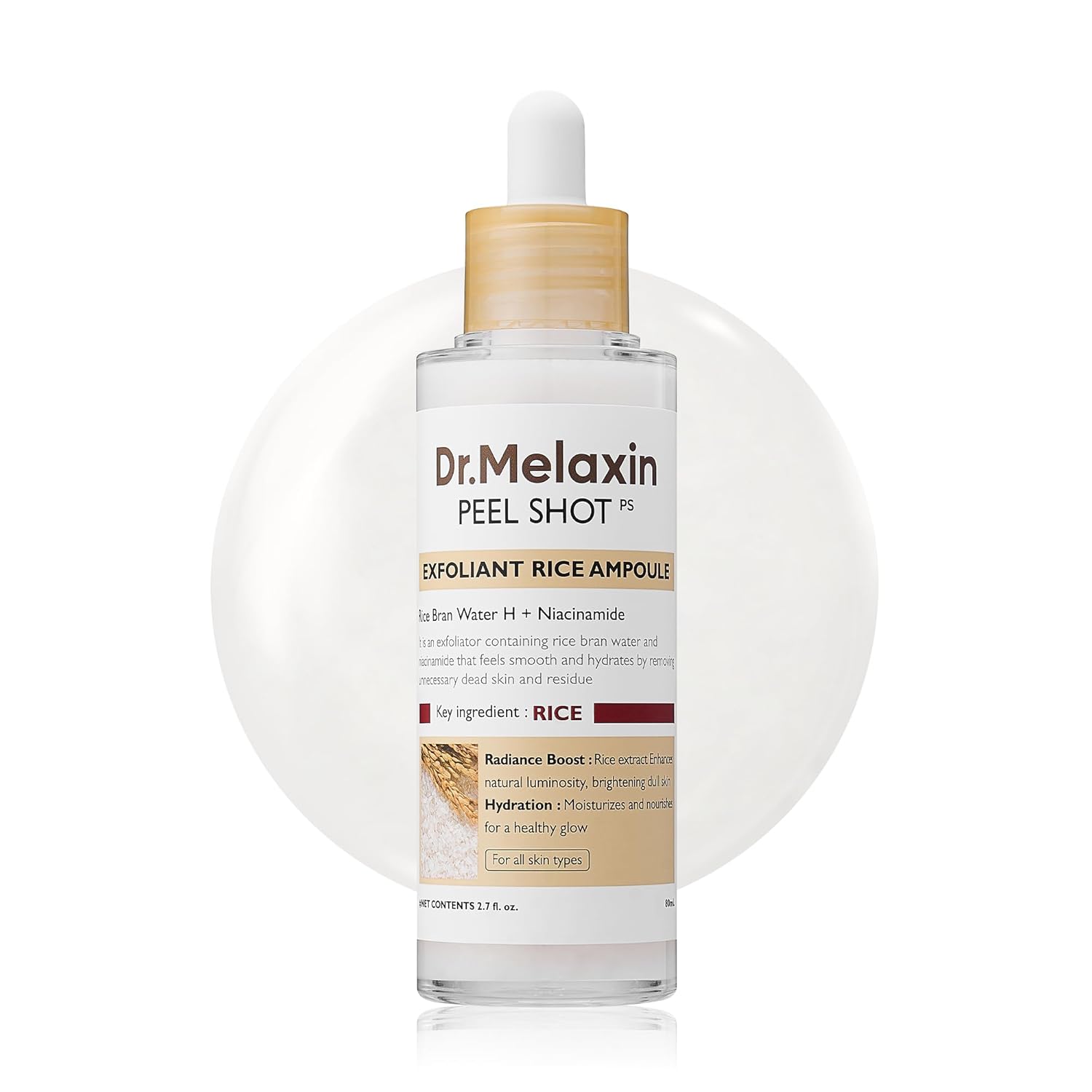 Dr. Melaxin Peel Shot Exfoliating White Rice Ampoule