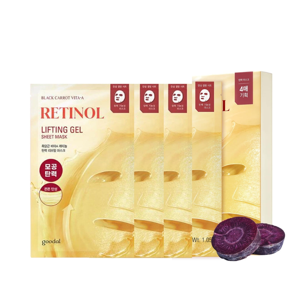 Goodal Black Carrot Vita-A Retinol Lifting Gel Sheet Mask