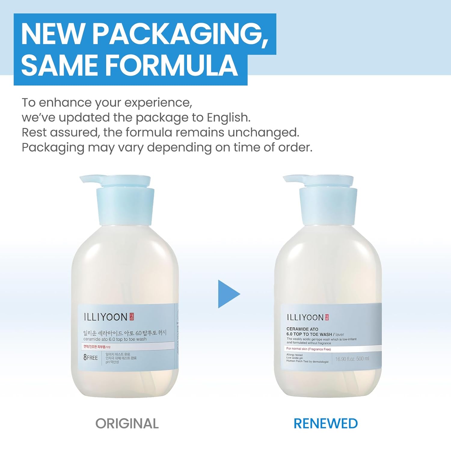 Illiyoon Ceramide Ato 6.0 Top to Toe Wash