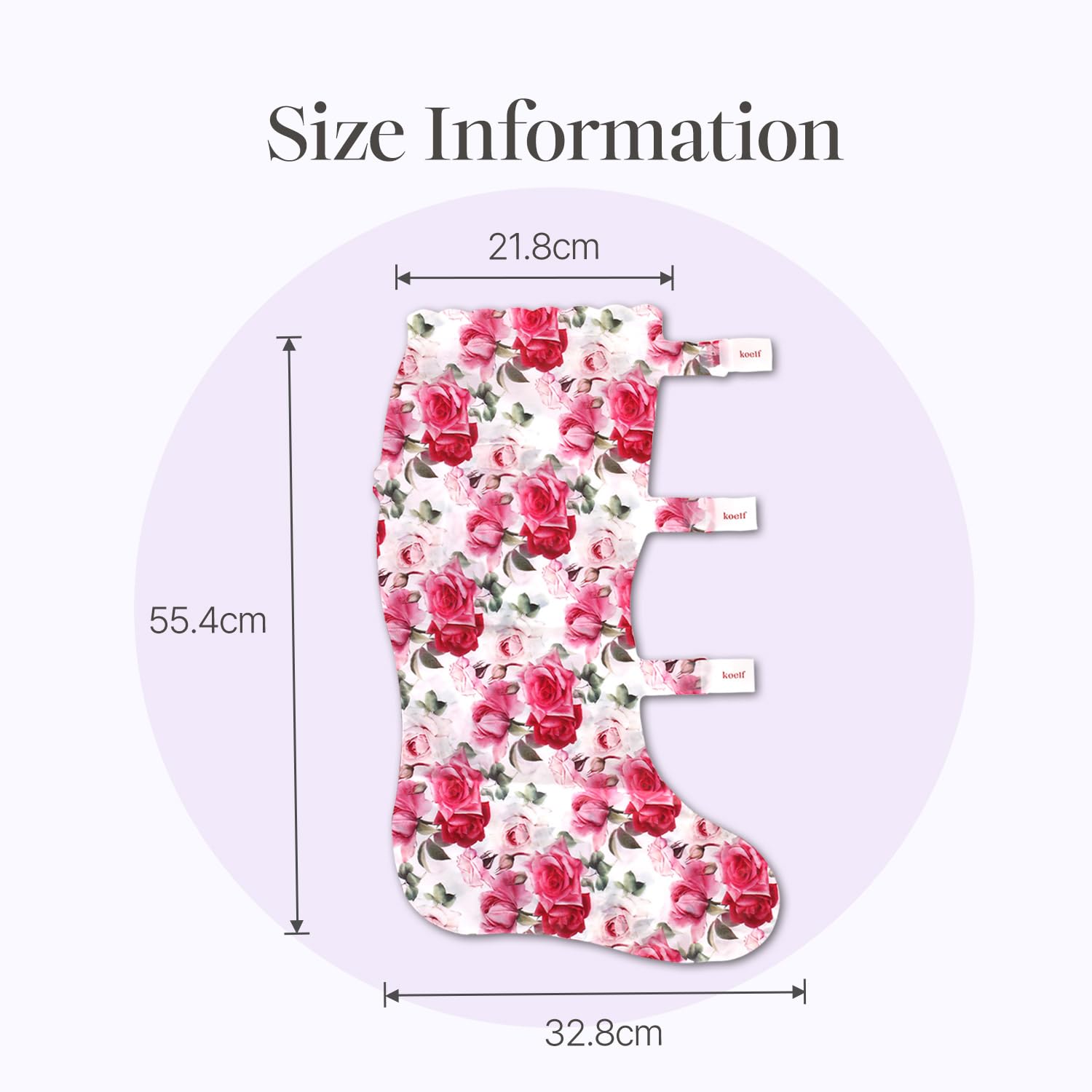 KOELF Rose Petal Satin Leg Mask