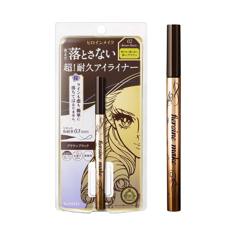 Kiss Me Heroine Make Prime Liquid Eyeliner Rich Keep 02 Black Brown