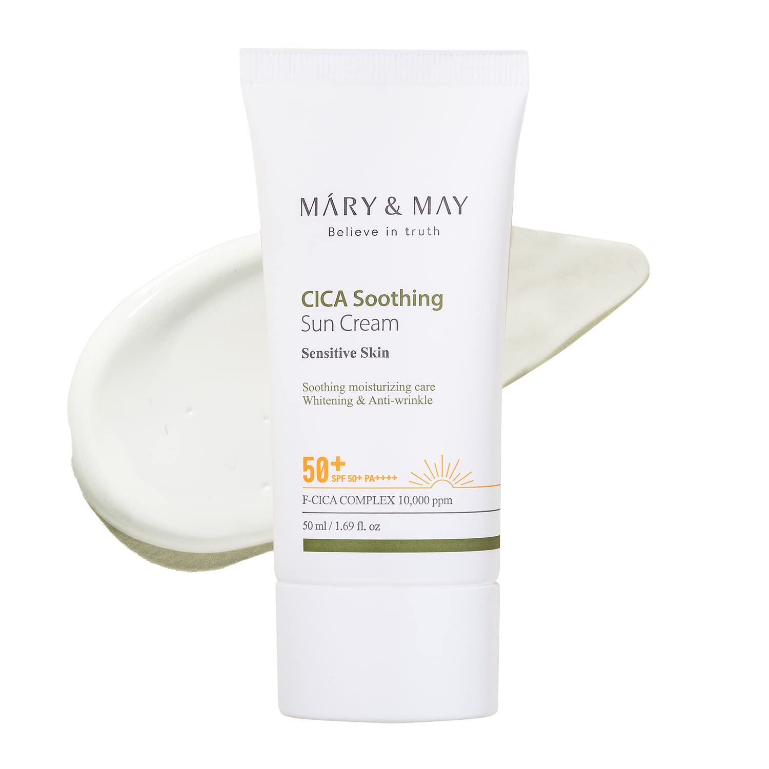 Mary & May CICA Soothing Sun Cream SPF50+ PA++++