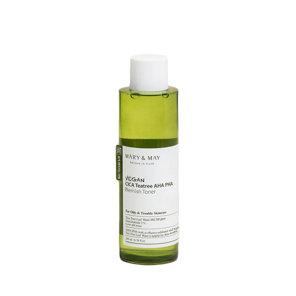 Mary & May Vegan Cica Tea Tree AHA PHA Toner