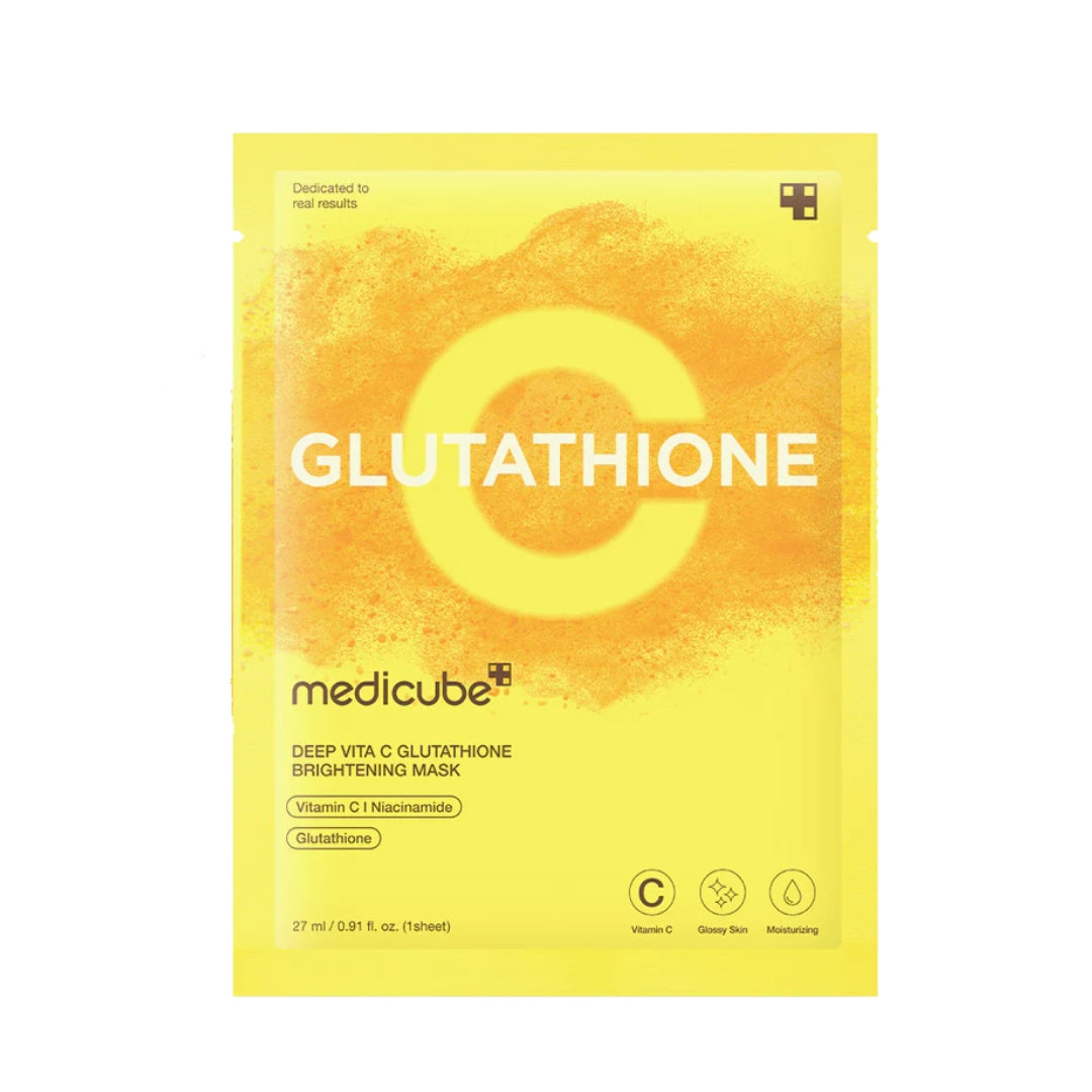 glutathione point mask Medicube Deep Vita C Glutathione Brightening Mask