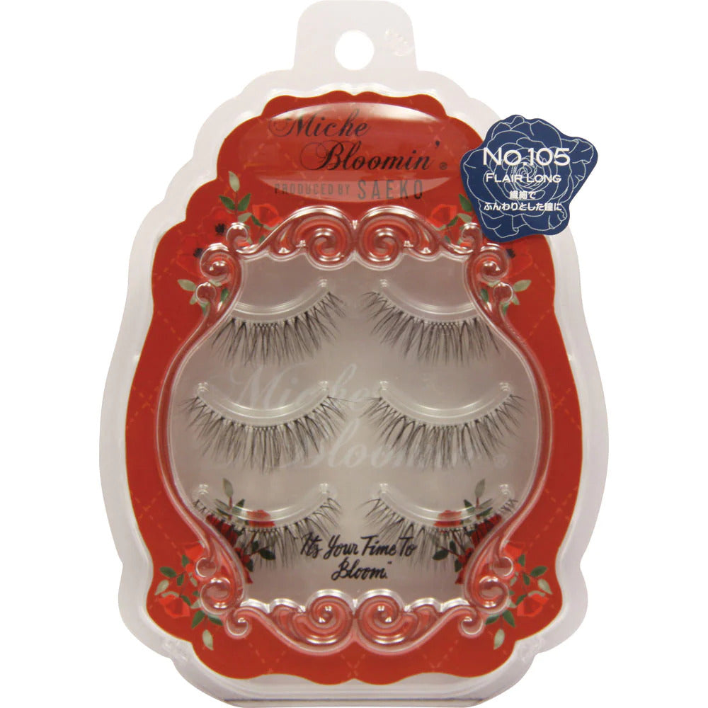 Miche Bloomin' Saeko Eyelashes No.105 Flair Long Beauty D-UP