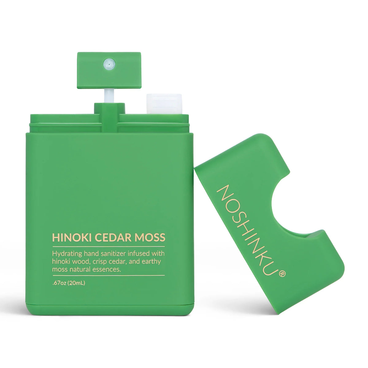 a green container with a cap