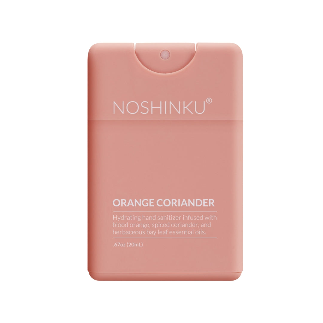 Noshinku Refillable Orange Coriander Moisturizing Pocket Hand Sanitizer
