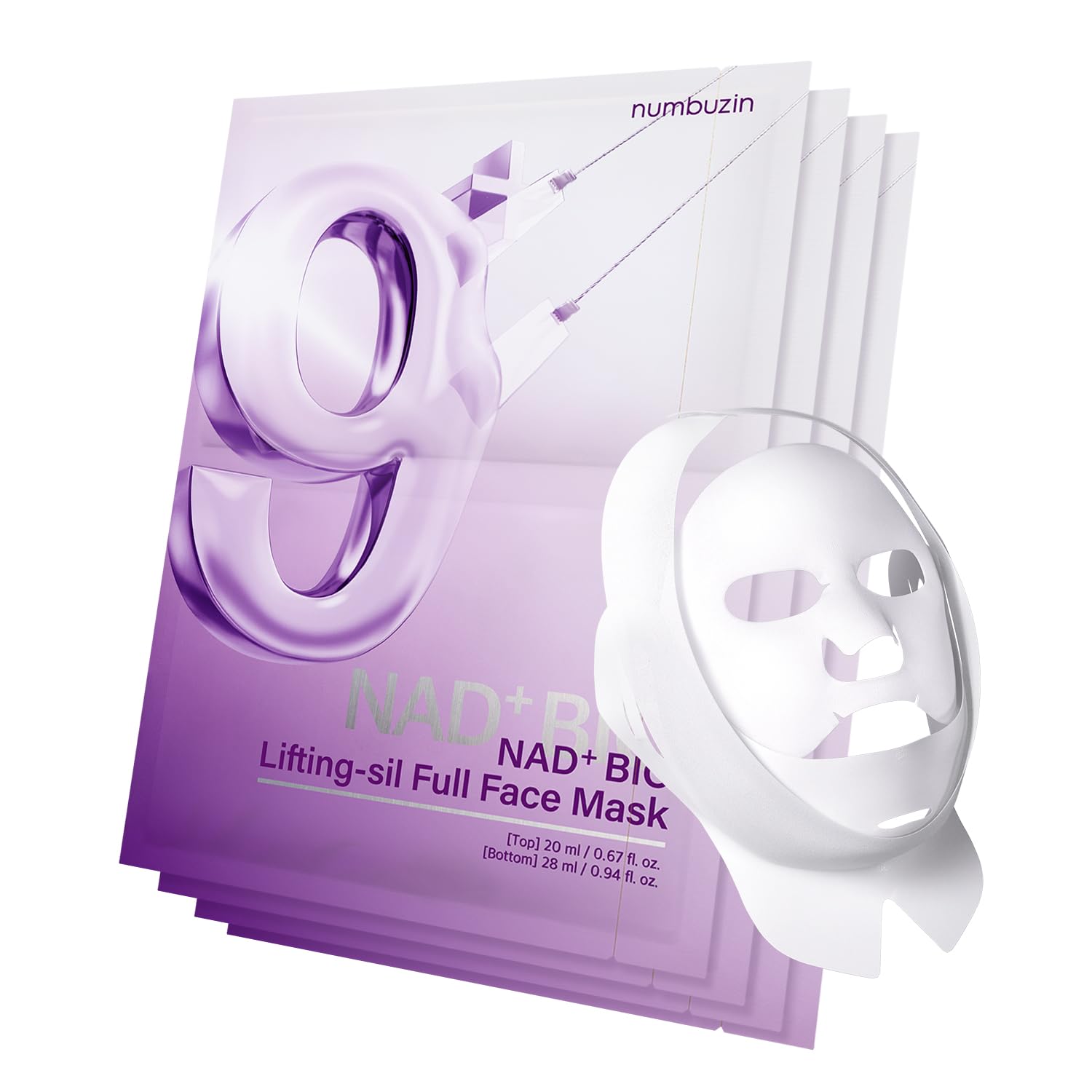 Numbuzin No.9 NAD+ Bio Lifting-Sil Full Face Mask