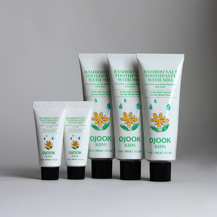 OJOOK Kids Bamboo Salt Toothpaste with nHA Pure Dew