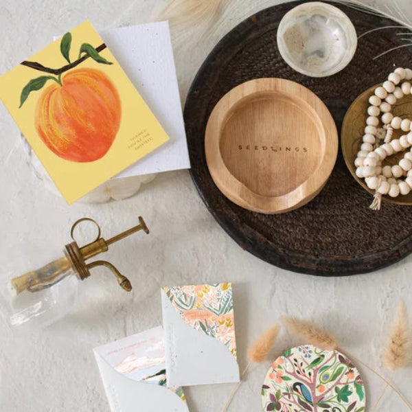 Peach - Thank You Card