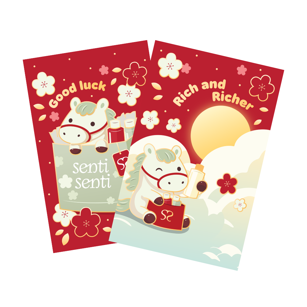 Senti Senti Year of Horse Red Envelopes