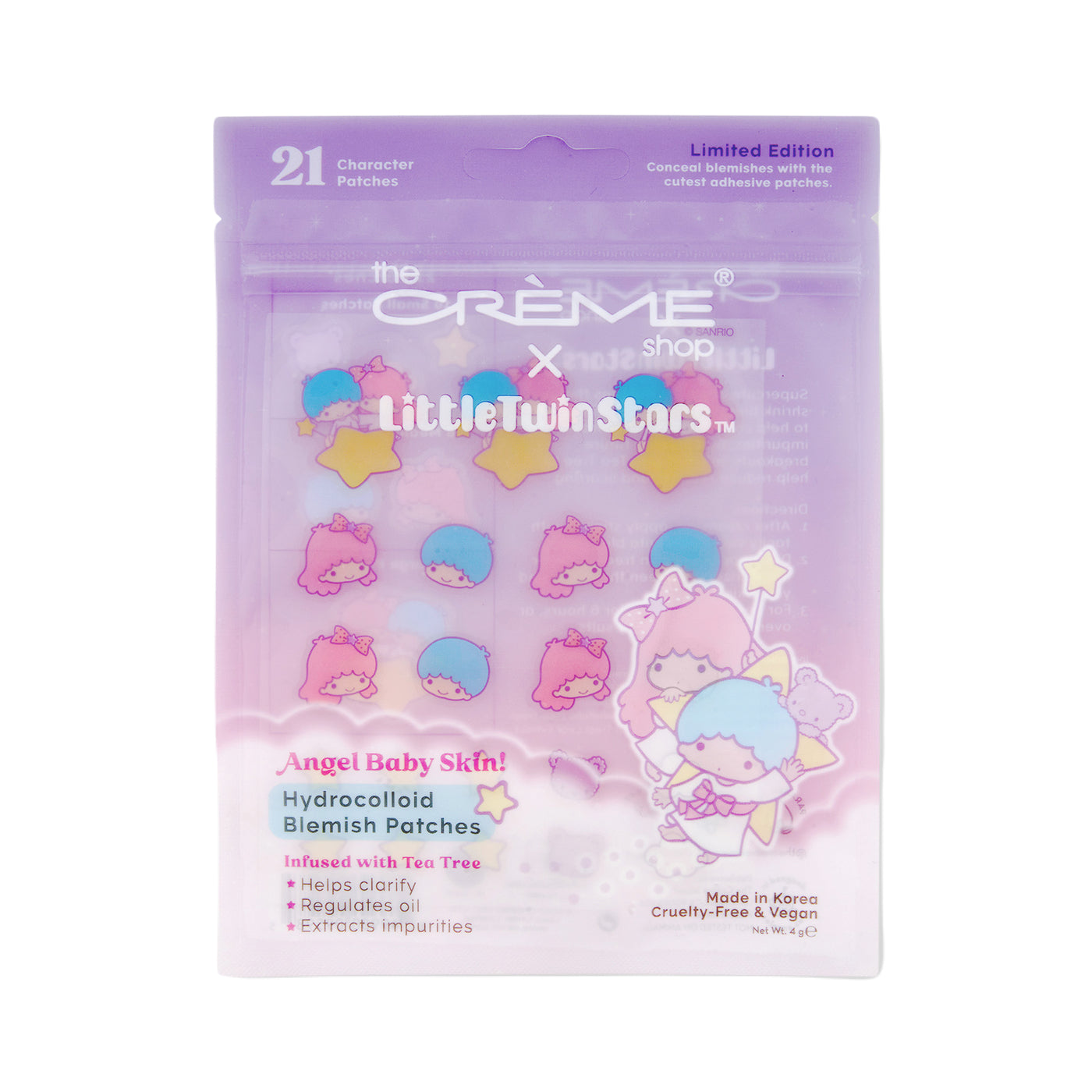 The Crème Shop x Sanrio Little Twin Stars Angel Baby Skin Hydrocolloid Blemish Patches Beauty The Creme Shop