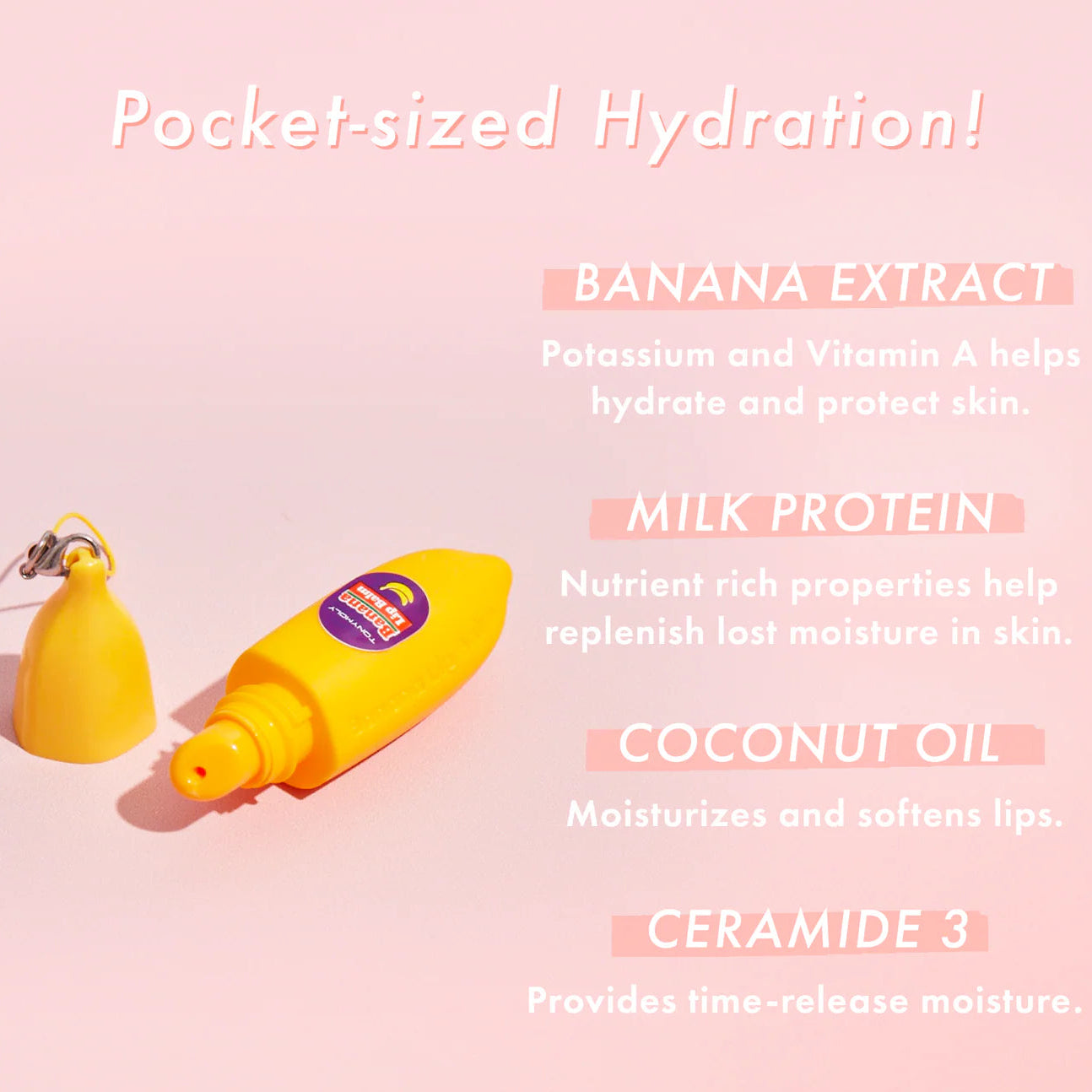 TONYMOLY Magic Food Banana Keychain Lip Balm