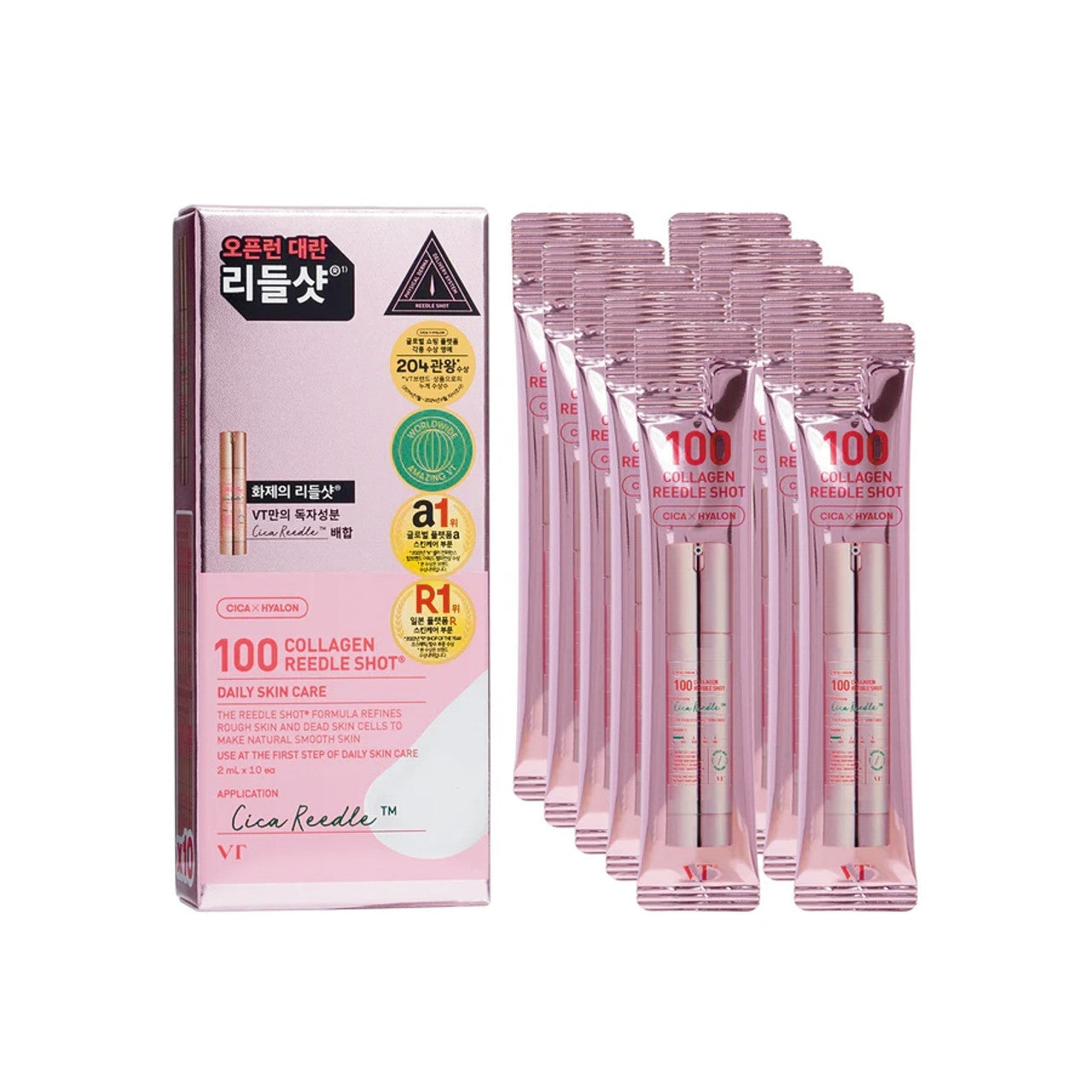 VT Cosmetics Collagen Reedle Shot 100 Stick Pouch