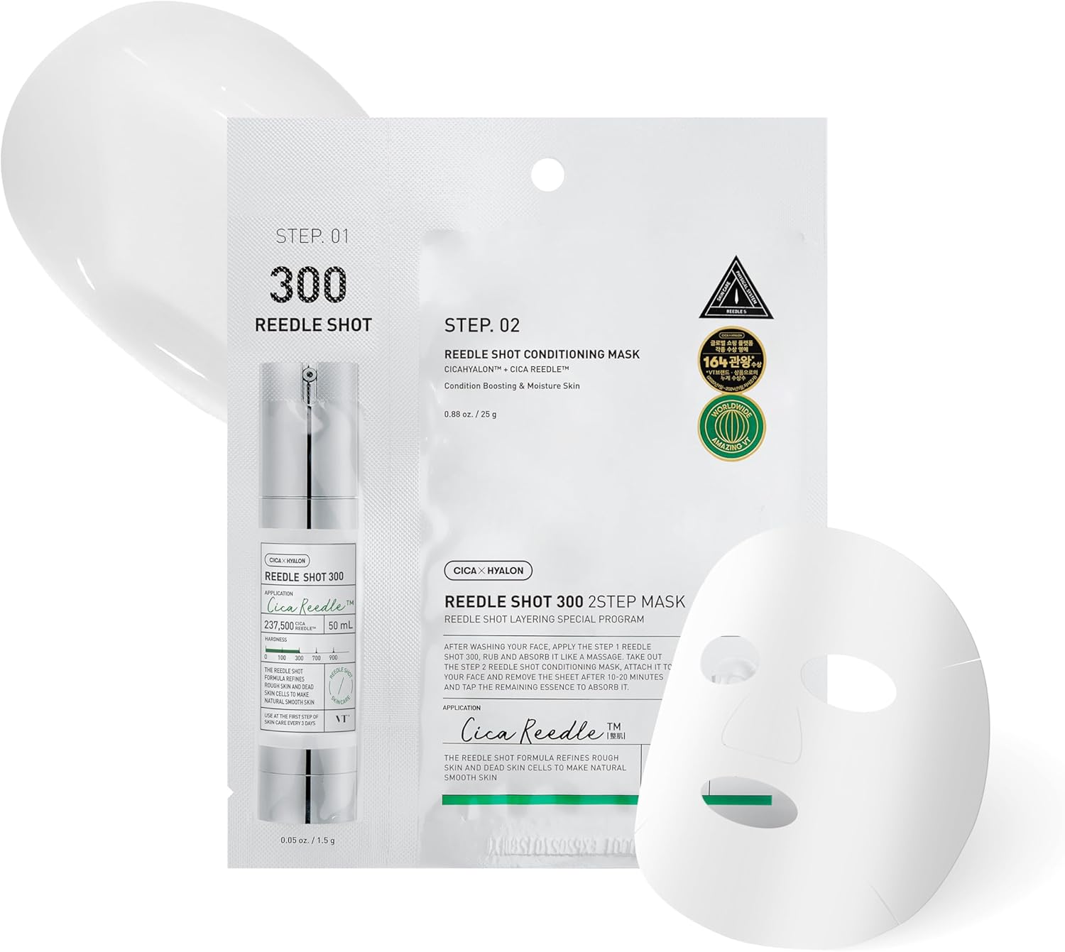 VT Cosmetics Mild Reedle Shot 300 2Step Mask