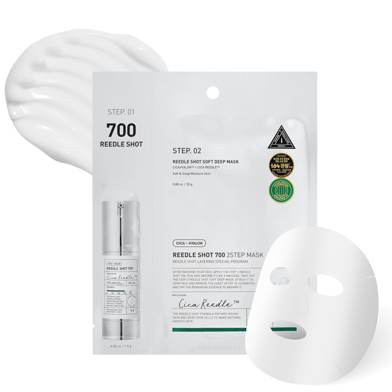 VT Cosmetics Mild Reedle Shot 700 2Step Mask