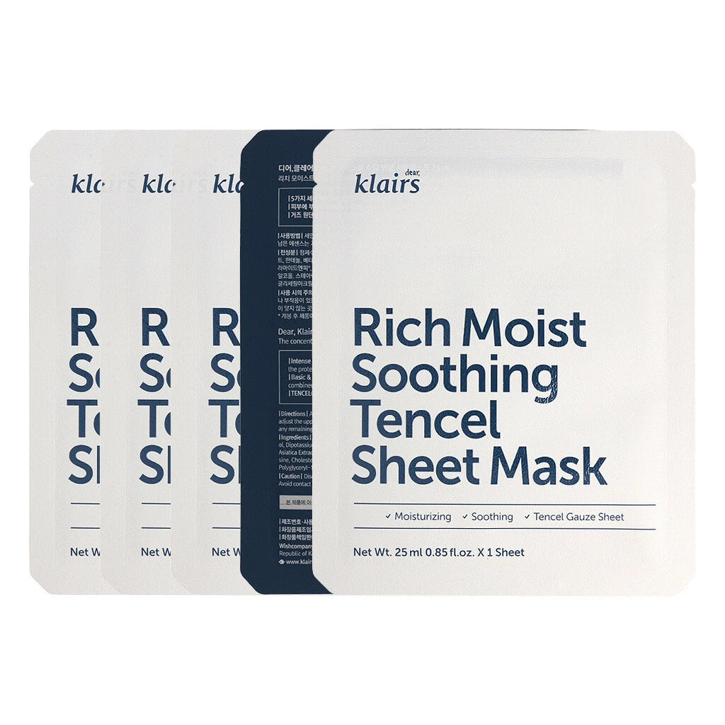 Dear Klairs Rich Moist Soothing Tencel Sheet Mask