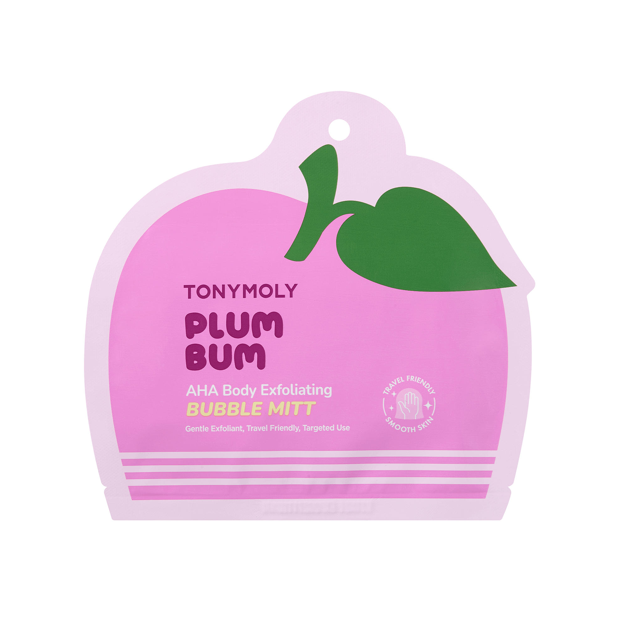TONYMOLY Plum Bum AHA Body Exfoliating Bubble Mitt