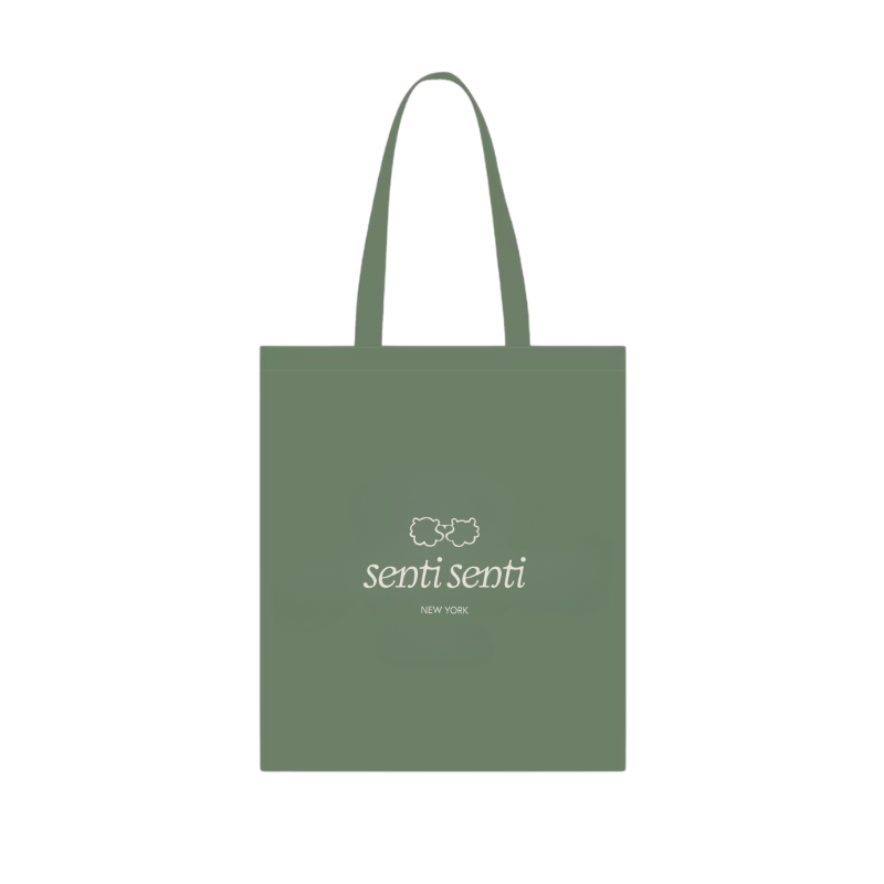 Senti Senti Green Tote Bag