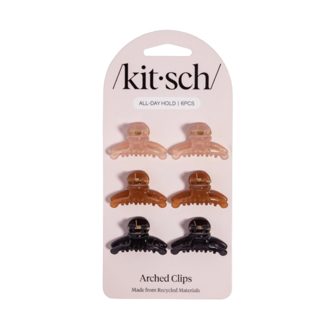 kitsch Recycled Plastic Mini Arched Clips