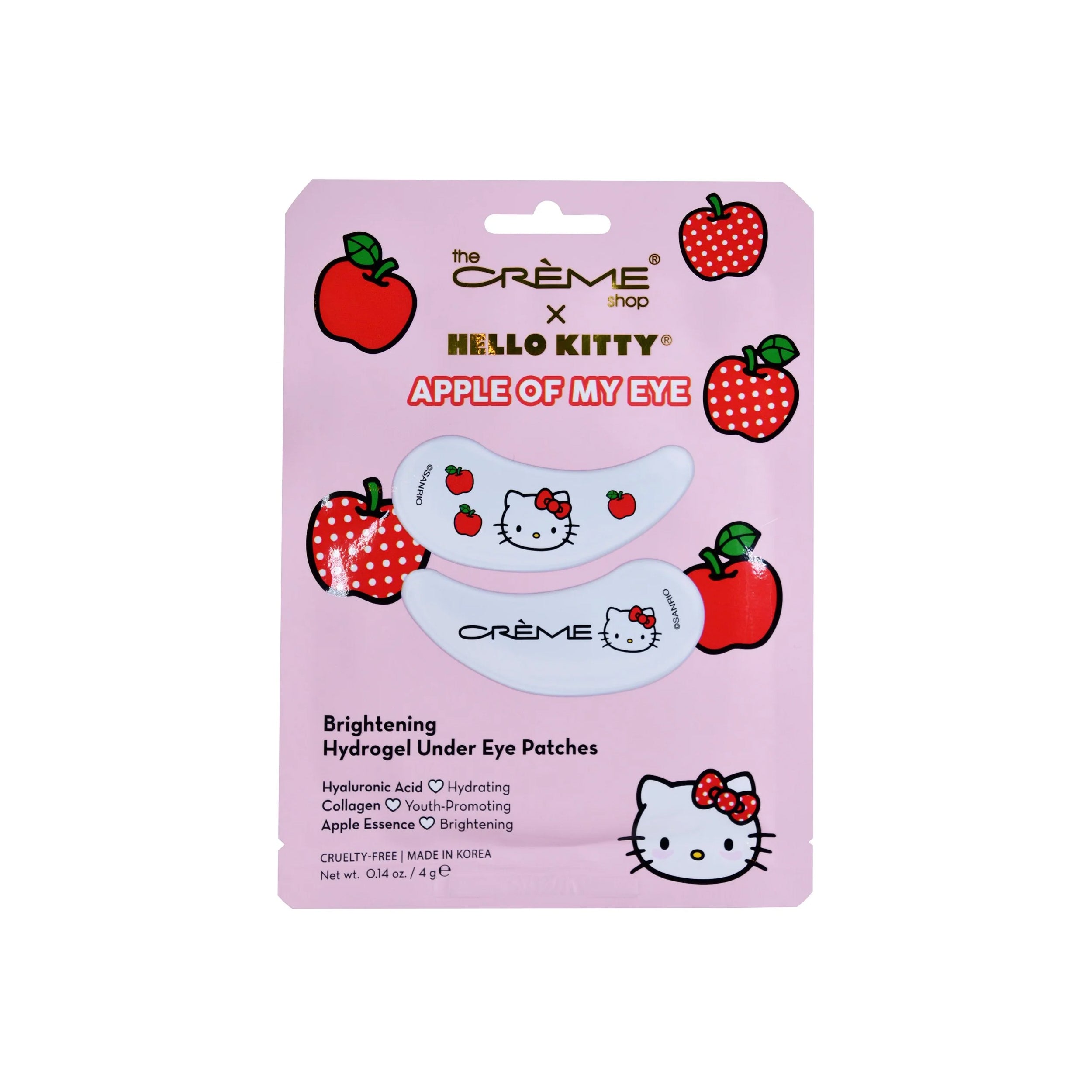 The Creme Shop Sanrio Hello Kitty Apple of My Eye Brightening Hydrogel Under Eye Patches