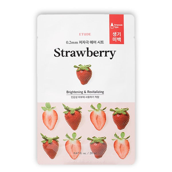 Etude House 0.2 Therapy Air Mask Korean Strawberry Beauty Etude House