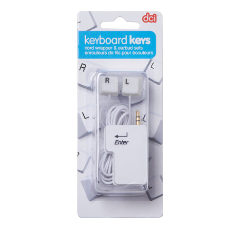 Keyboard Keys Earbud & Cord Wrapper Set Lifestyle DCI