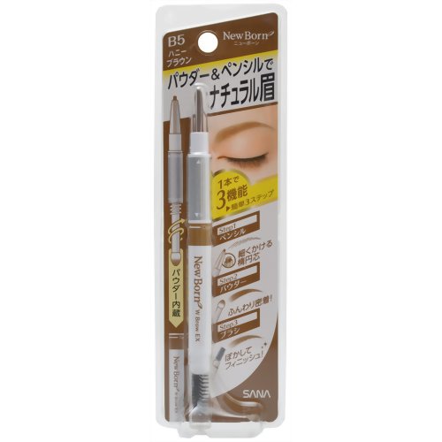 Sana New Born Eyebrow Mascara And Pencil Honey Brown Beauty Sana