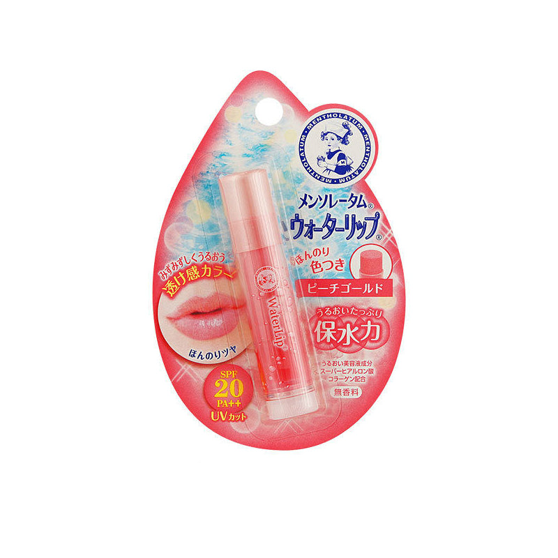 Mentholatum Water Lip Balm Peach Beauty Rohto
