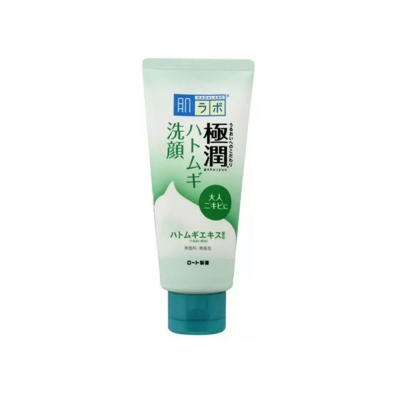 Rohto Hada Labo Gokujyun Hatomugi Adlay Face Wash Beauty Rohto
