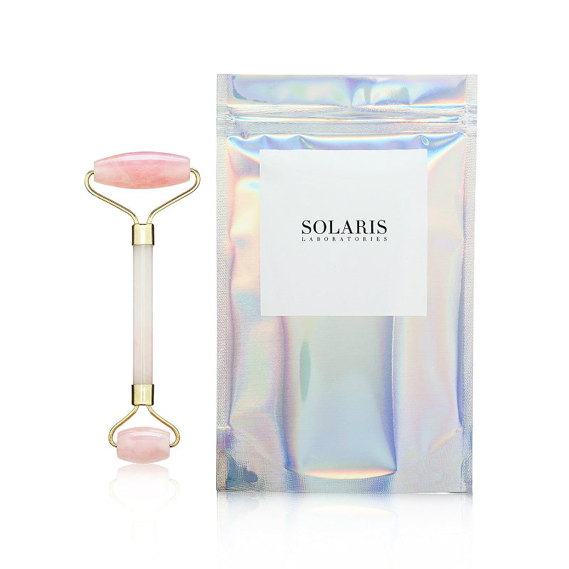 Solaris Rose Quartz Facial Roller Beauty Solaris Laboratories