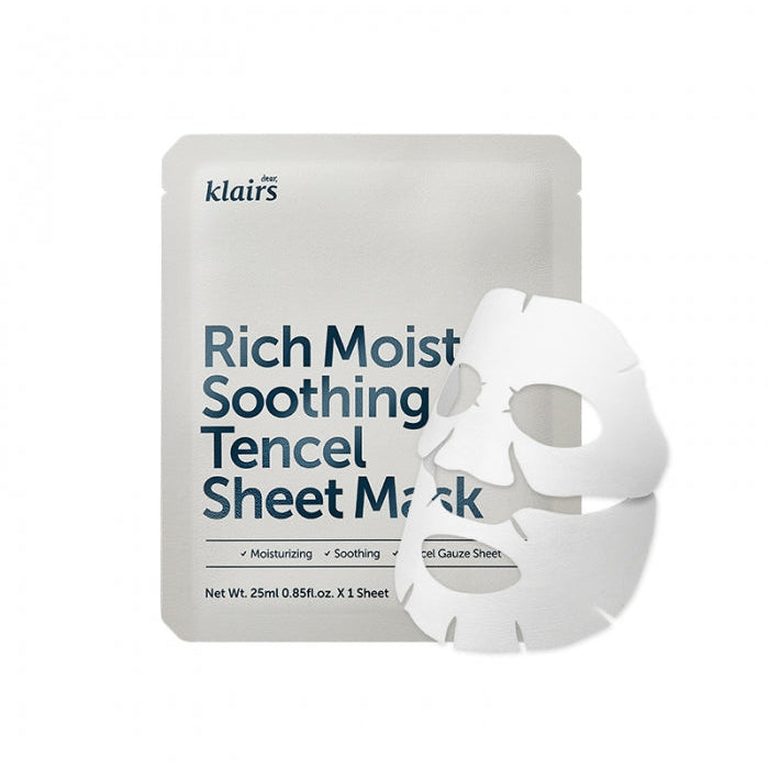 Dear Klairs Rich Moist Soothing Tencel Sheet Mask (EXP 3/2023) Beauty Dear Klairs