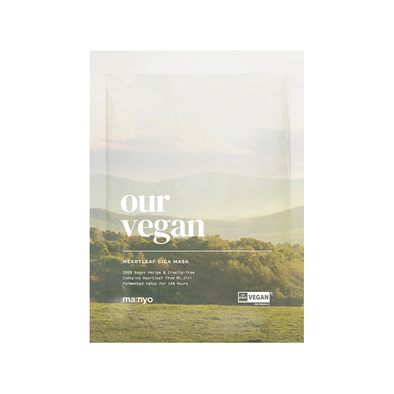 Manyo Factory Our Vegan Heartleaf Cica Mask Beauty Manyo Factory