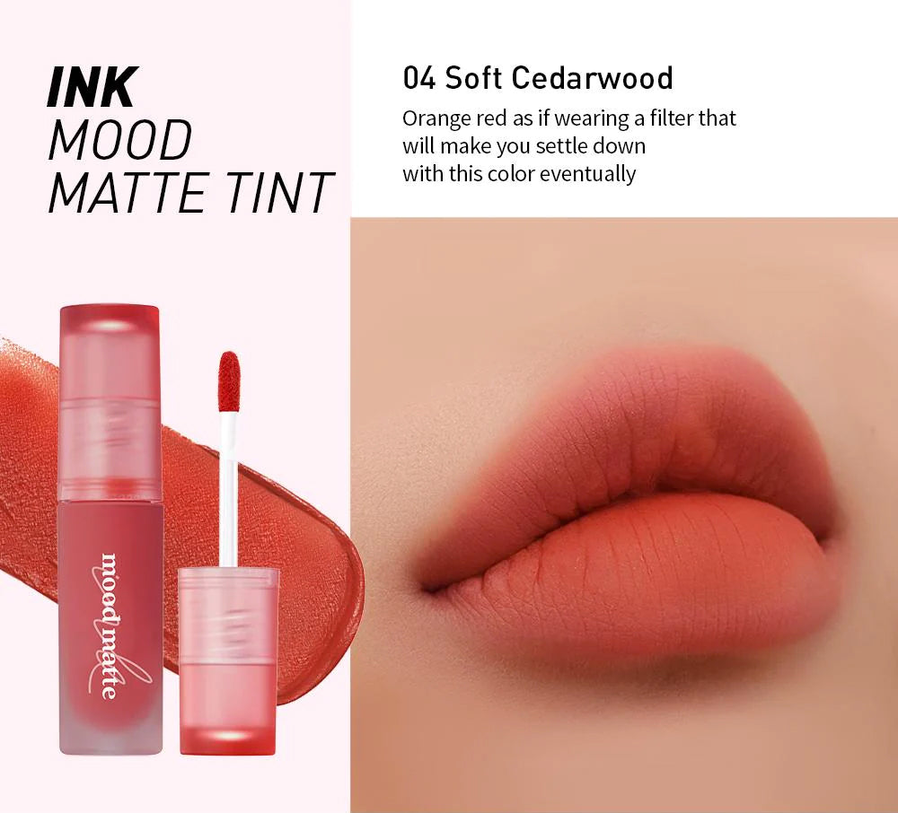 Peripera Ink Mood Matte Tint 04 Soft Cedar Wood Health & Beauty Peripera