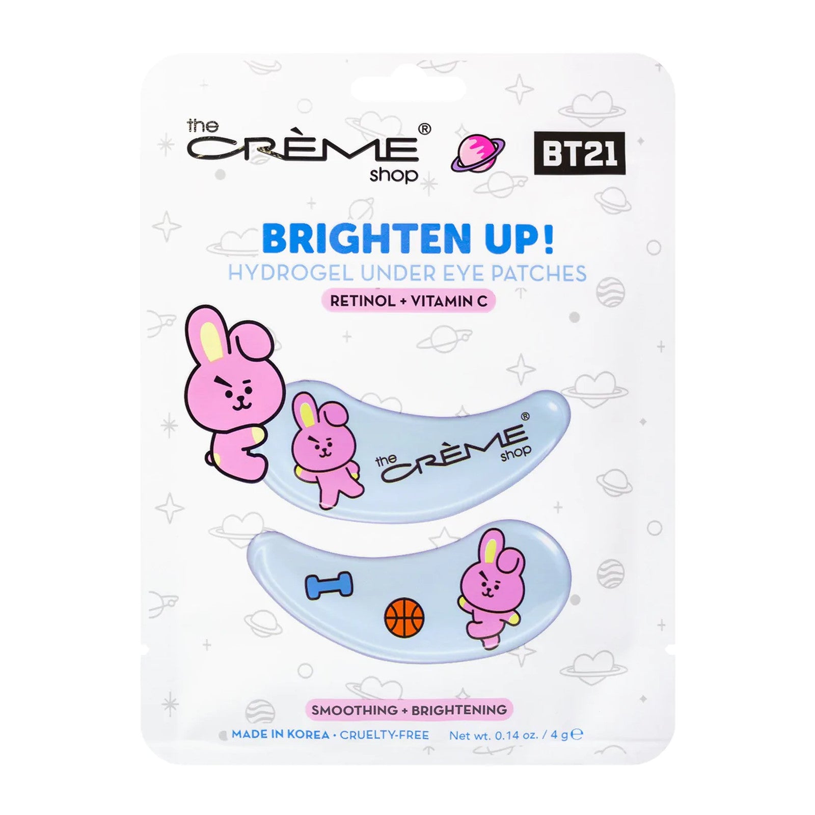 BT21 Brighten Up COOKY Hydrogel Under Eye Patches Beauty The Creme Shop