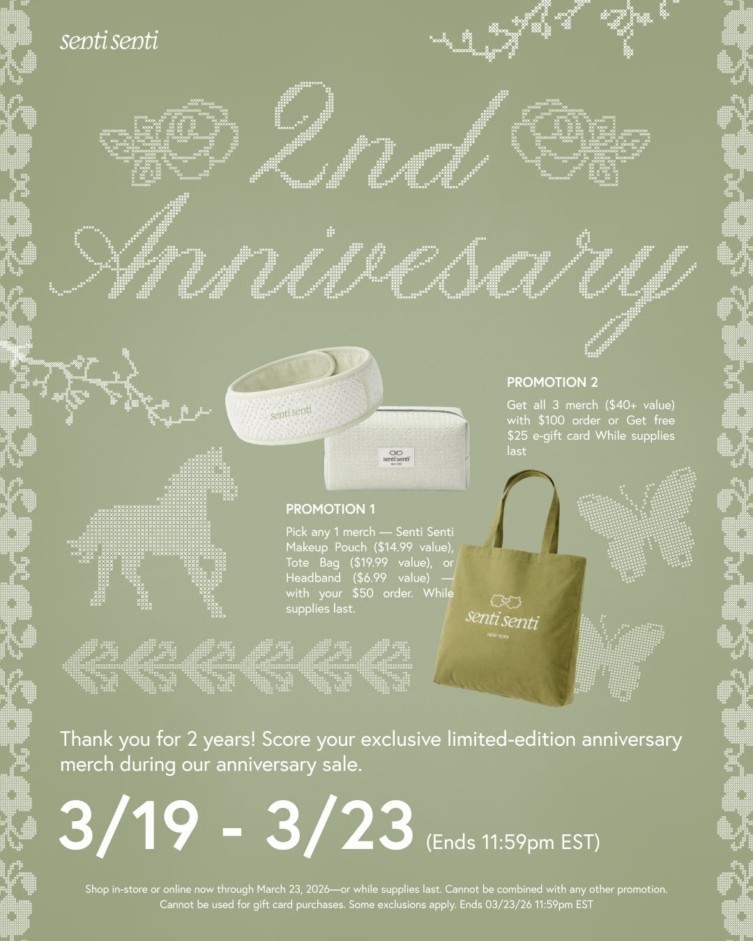 Senti Senti Brooklyn Turns 2! 🎈