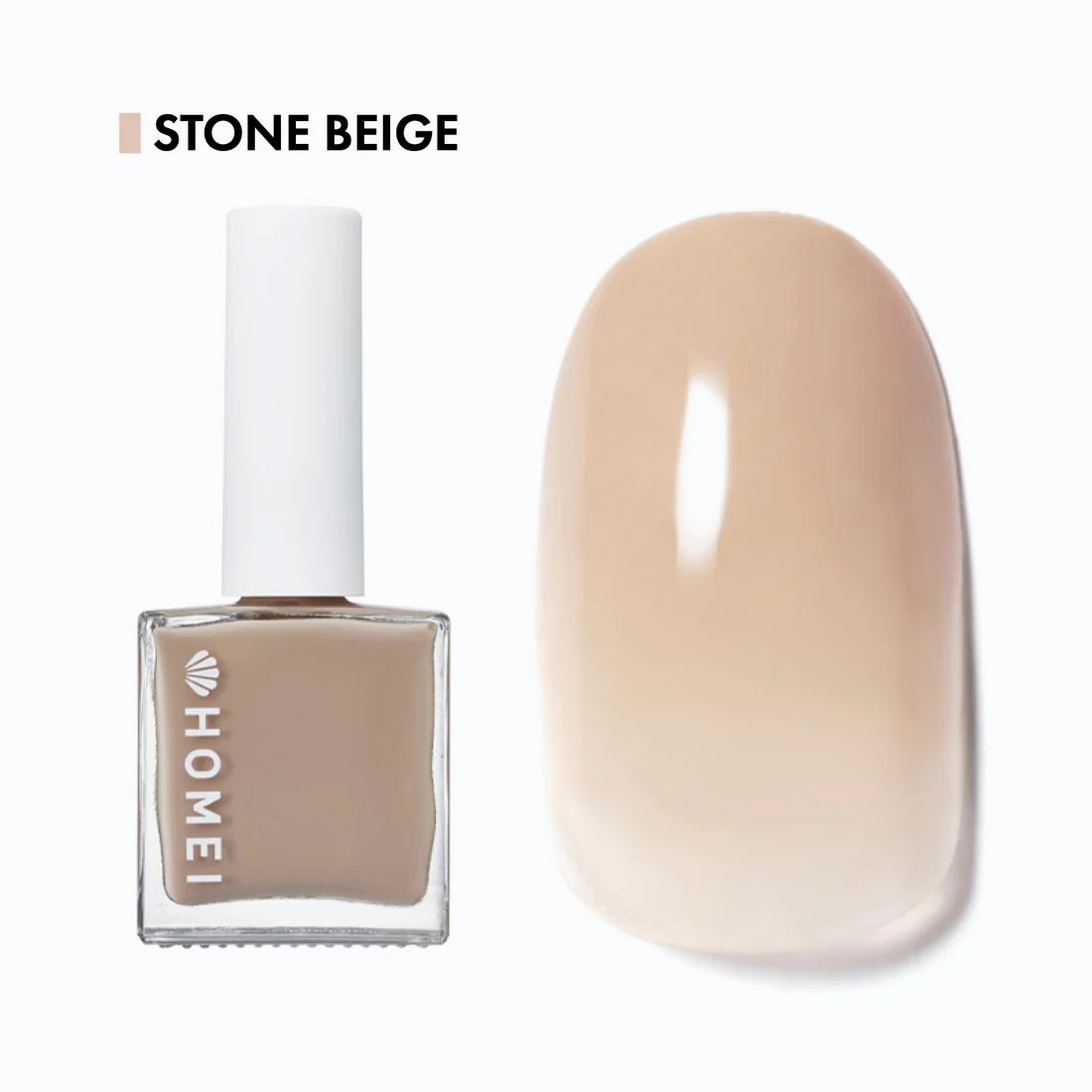 HOMEI 12 Free Nail Hardener Stone Beige