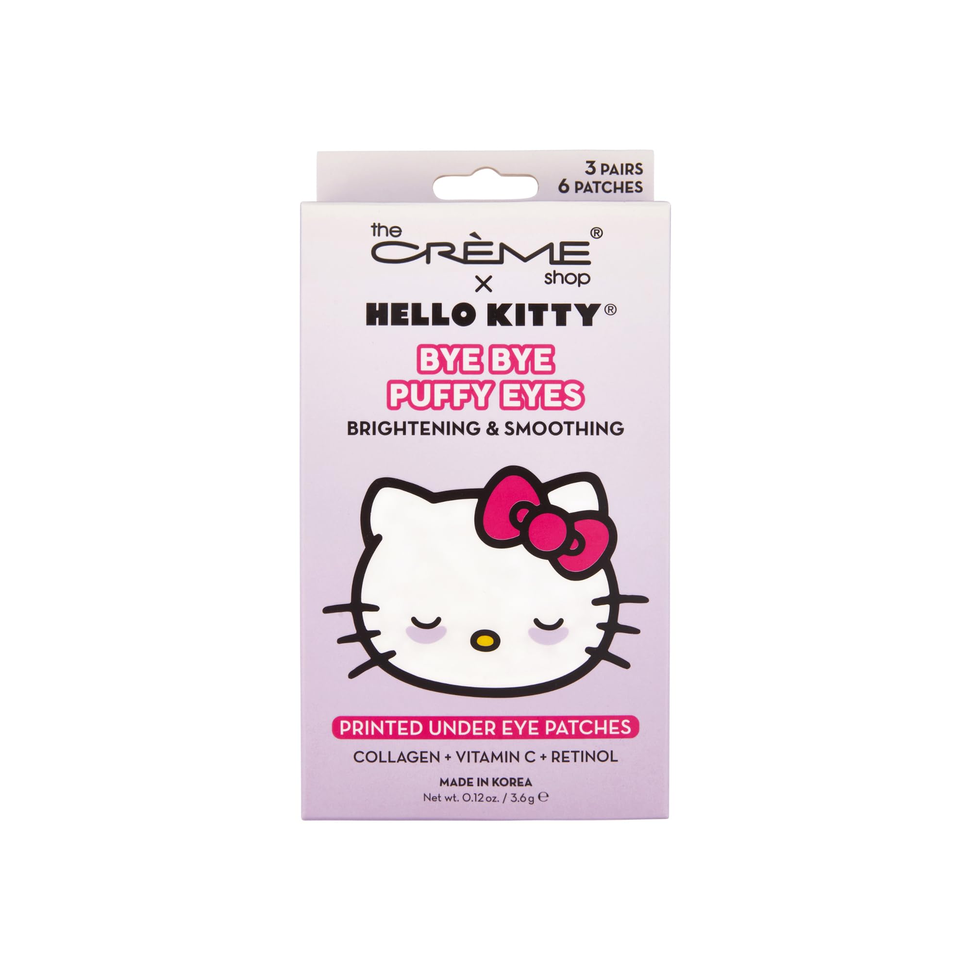 The Crème Shop x Sanrio Hello Kitty Byebye Puffy Eyes Under Eye Patches
