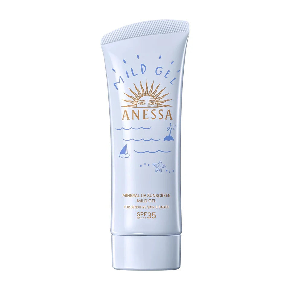 Anessa Mineral UV Sunscreen Mild Gel for Sensitive Skin SPF35 PA+++