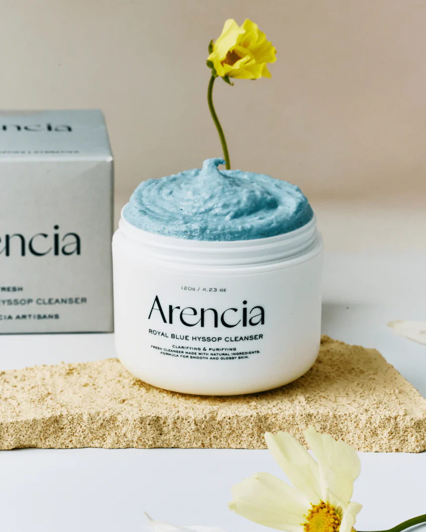 Arencia Fresh Royal Blue Hyssop Rice Mochi Cleanser