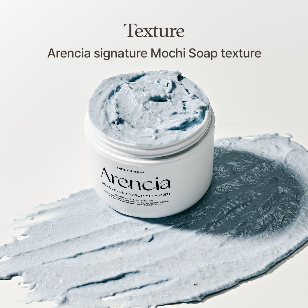 Arencia Fresh Royal Blue Hyssop Rice Mochi Cleanser