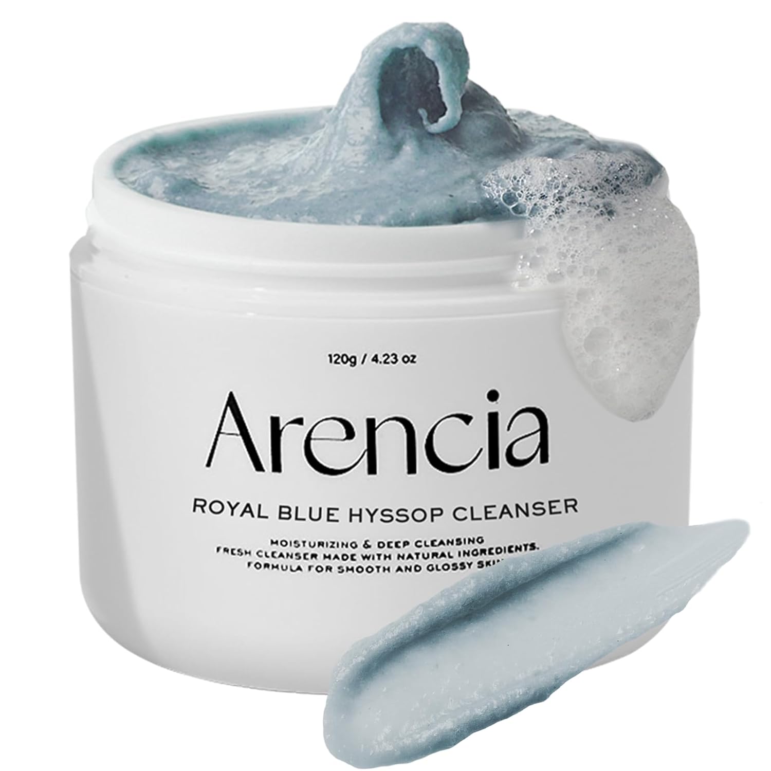 Arencia Fresh Royal Blue Hyssop Rice Mochi Cleanser