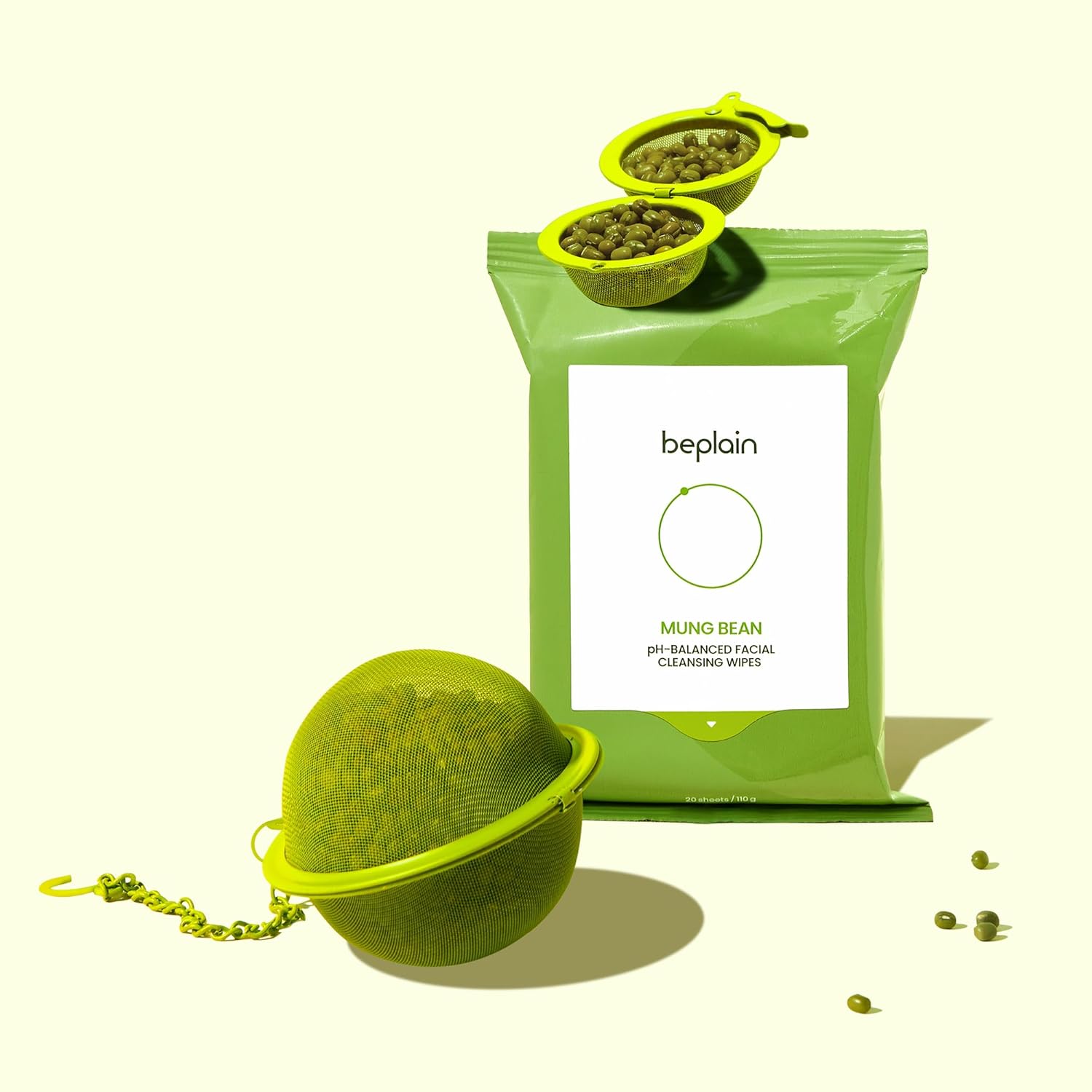 Beplain Mung Bean pH-Balanced Facial Cleansing Wipes