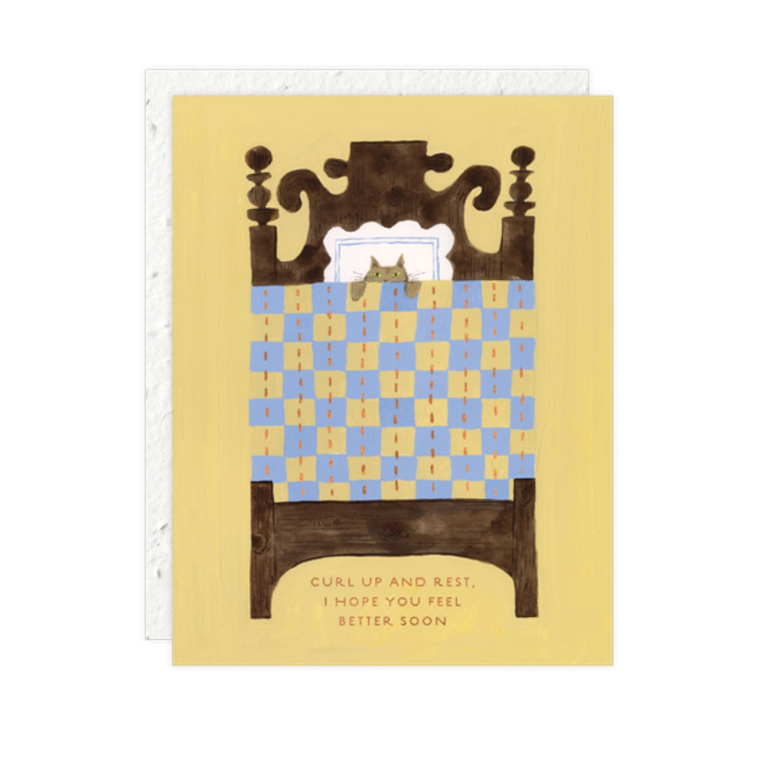 Cat Nap - Get Well Card